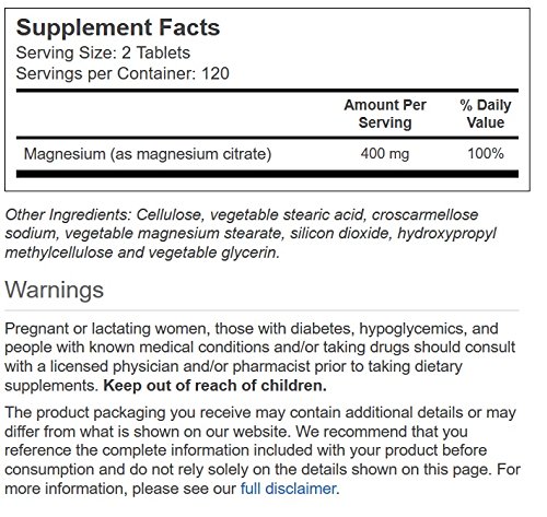 Version 1.0.0 Etiqueta de Vitacost Magnesio Citrato