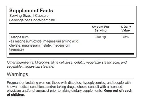 Etiqueta de Vitacost Magnesium Ultra