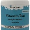 Version 1.0.0 Vitacost B12 methylcobalamin cápsulas frontal