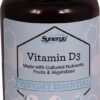 Frasco de Vitacost Vitamina D3 - etiqueta frontal