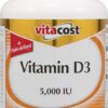 Version 1.0.0 Frasco Vitacost Vitamin D3 5,000 UI 200 cápsulas blandas