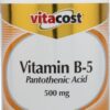 Vitacost Vitamina B5 ácido pantoténico botella 200 cápsulas