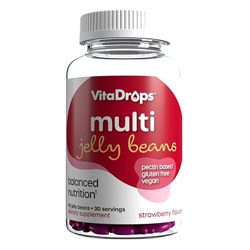 VitaDrops gomitas multivitamínicas sabor fresa para mujeres y hombres