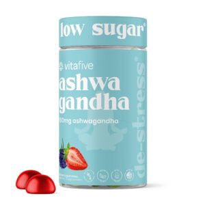 Gomitas Vitafive Ashwagandha con Vitamina B12 para energía y bienestar