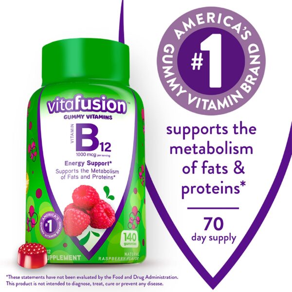 Etiqueta B12 y Vitamina C Vitafusion