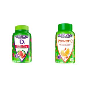 Version 1.0.0 Frasco de Vitafusion gomitas D3 y C sabor naranja