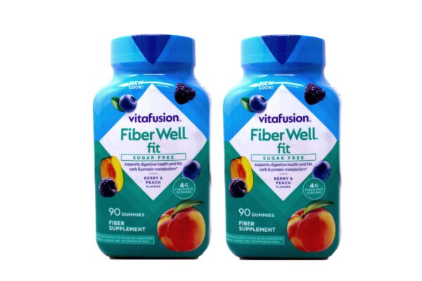 Vitafusion Fiber Well Fit gomitas sin azúcar 90 unidades pack 2