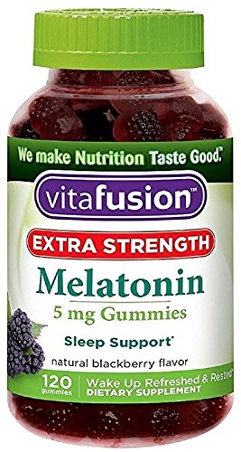 Vitafusion gomitas melatonina extra fuerte 5mg paquete 3 120 unidades