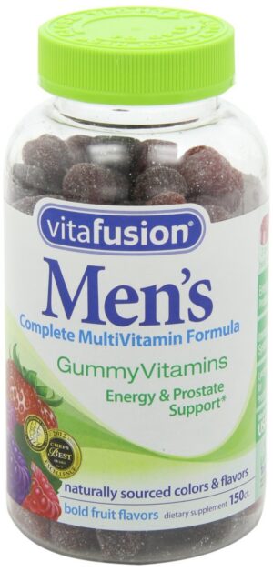 Vitafusion gomitas multivitaminas para hombres paquete rojo