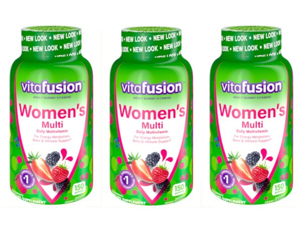 Vitafusion gomitas multivitamínico para mujeres sabor frutos rojos