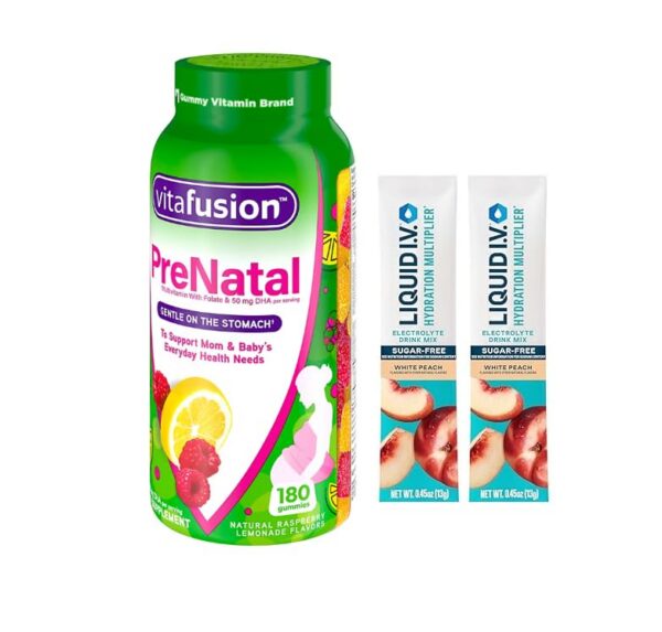 Vitafusion gomitas prenatales botella y palitos hidratantes bonos