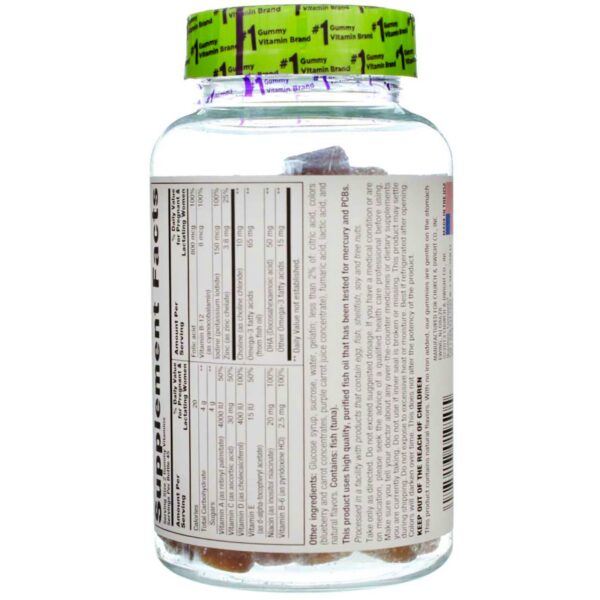 Vitafusion gomitas prenatales presentación lateral