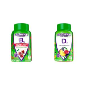 Vitafusion gomitas vitamina B12 extra fuertes sabor cereza 90ct