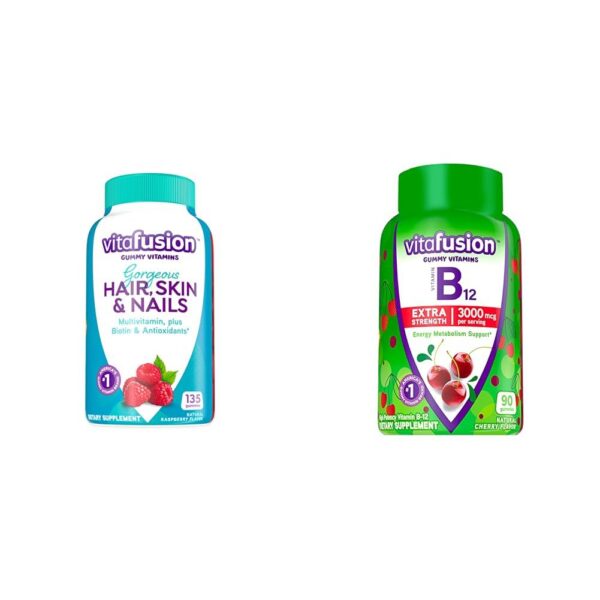 Frente de las gomitas Vitafusion Gorgeous Hair Skin Nails