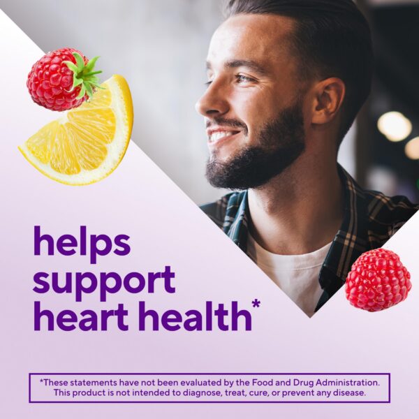 Vista lateral del envase de gomitas Omega-3