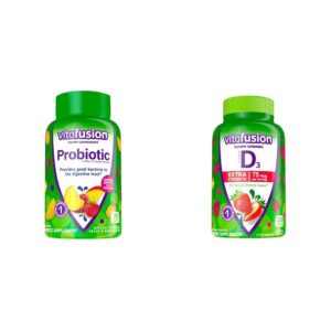 Vitafusion probióticos gomosos frambuesa durazno mango 70 unidades