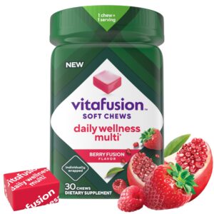 Vitafusion Soft Chews multivitaminas masticables sabor berry fusion