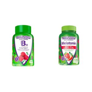 Vitafusion vitamaina B12 en gominolas sabor frambuesa 140 unidades