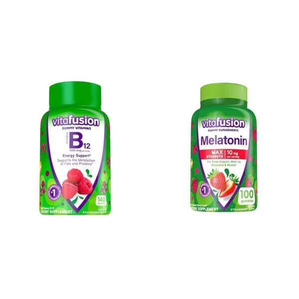 Vitafusion vitamaina B12 en gominolas sabor frambuesa 140 unidades