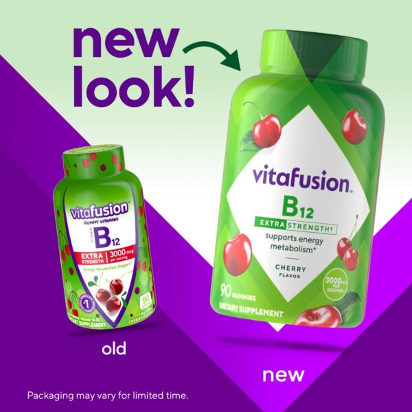 Caja vitaminas masticables Vitafusion vitamina B12 90 unidades