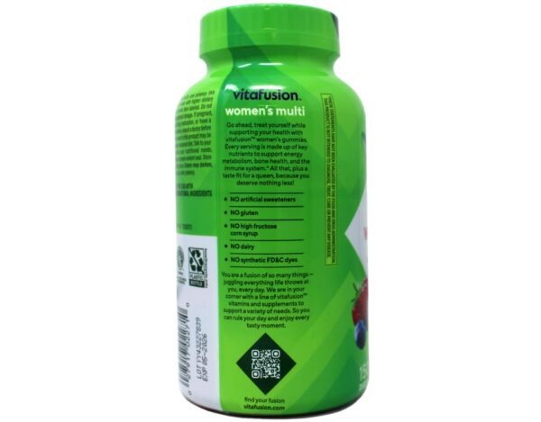 Frascos Vitafusion gomitas mujer bloqueo