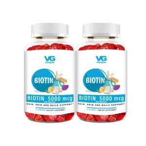 Version 1.0.0 VitaGlobe gomitas biotina 5000mcg cabello piel uñas frutos mixtos