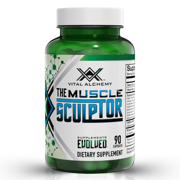 Vital Alchemy The Muscle Sculptor suplemento crecimiento muscular botella