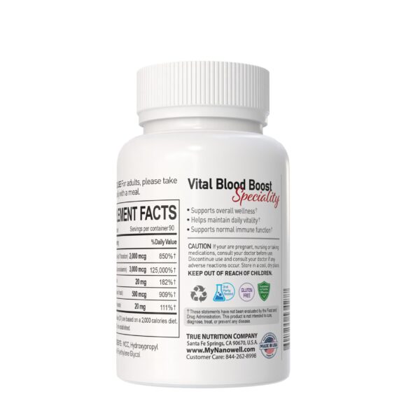 Vital Blood Boost empaque exterior