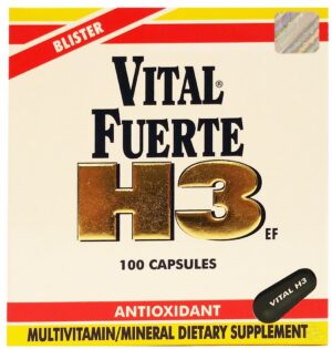 Vital Fuerte H3 Multivitamínico en envase de 100 cápsulas