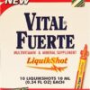 Version 1.0.0 Etiqueta de Vital Fuerte líquido