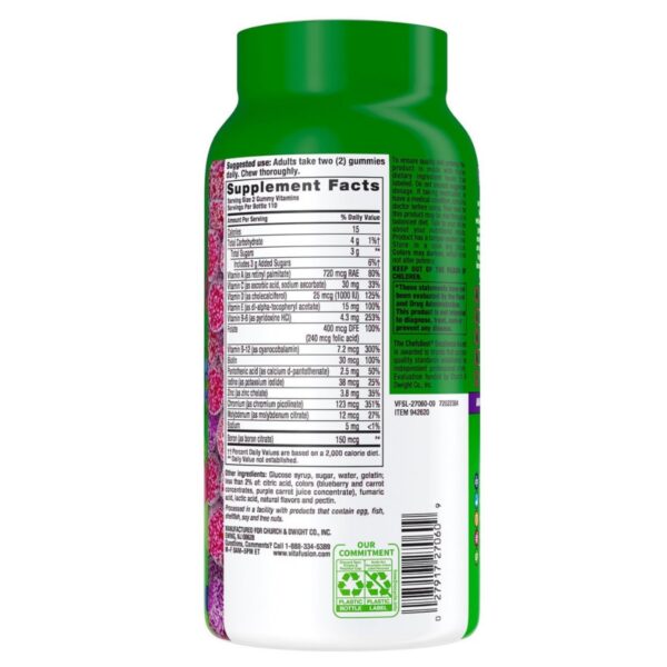 Vista lateral de la botella