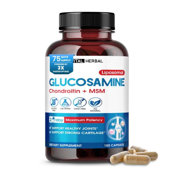 Vital Herbal Liposomal Glucosamina etiqueta frontal