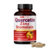 Frasco de Quercetina 98% con Bromelain Vital Herbal