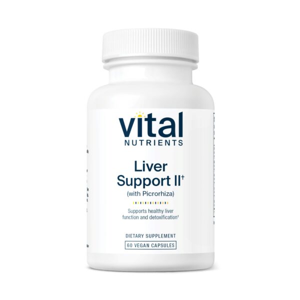 Vital Nutrients Apoyo Hepático II frasco con 60 cápsulas