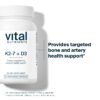 Vital Nutrients cápsulas vitamina d3 k2 etiqueta ingredientes