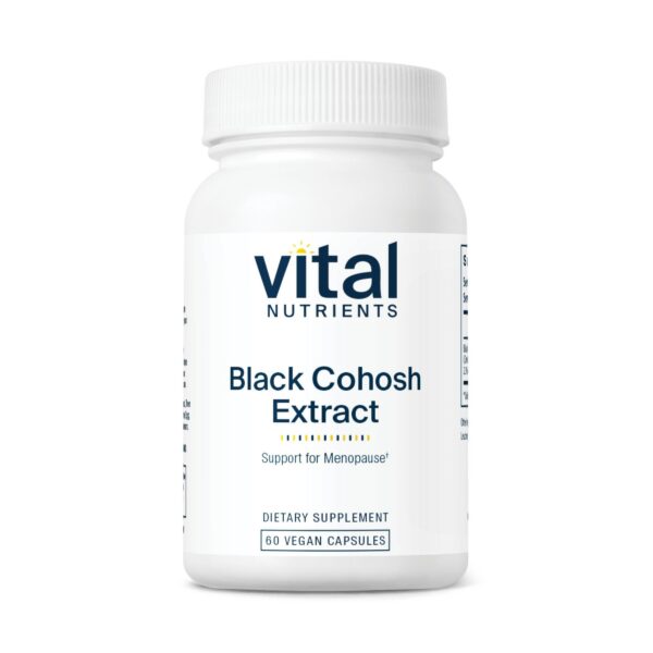 Vital Nutrients Cohosh Negro extracto 250mg frasco 60 cápsulas