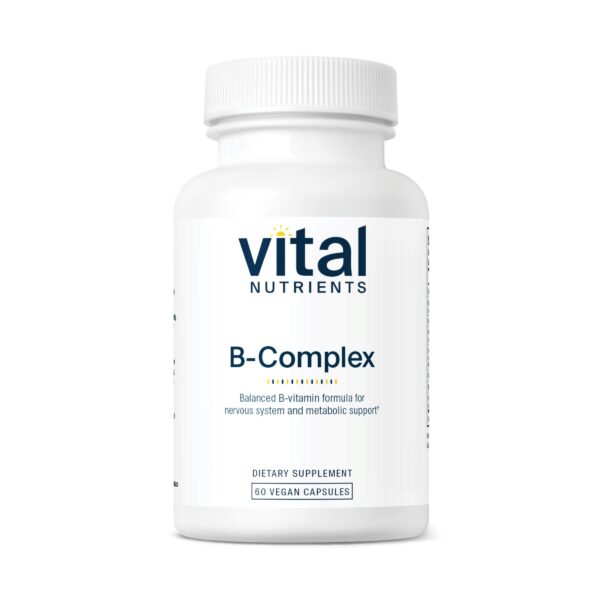 Vital Nutrients complejo b metilado cápsulas frente