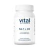 Vital Nutrients D3 y K2 etiqueta frontal