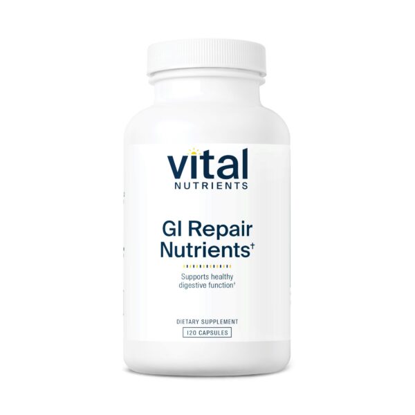 frente de frasco Vital Nutrients GI Repair 120 cápsulas