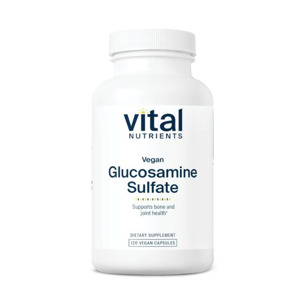 Version 1.0.0 Frasco suplemento Vital Nutrients glucosamina vegana 120 cápsulas