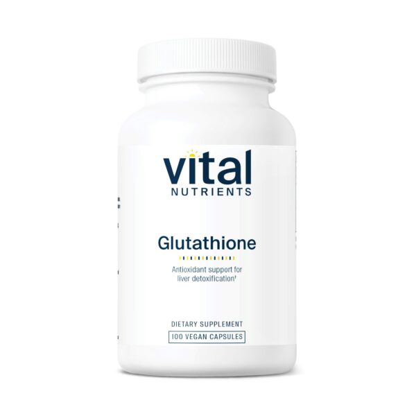 Frasco Vital Nutrients glutatión 400mg 100 cápsulas vegano
