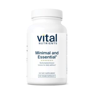 Version 1.0.0 Botella Vital Nutrients Minimal and Essential multivitamínico 90 cápsulas