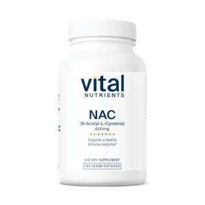 Frasco de Vital Nutrients NAC 600 mg
