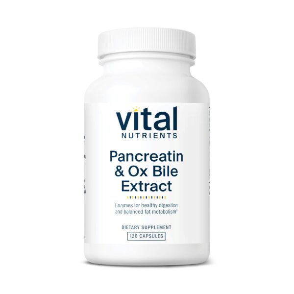 Vital Nutrients pancreatina bilis ox frasco