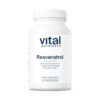 Frente de la botella Vital Nutrients Resveratrol rojo