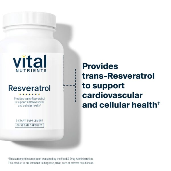 Cápsulas rojas de Resveratrol Vital Nutrients