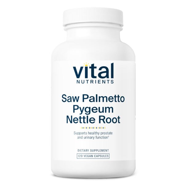 Version 1.0.0 Vital Nutrients Saw Palmetto pygeum raíz ortiga suplemento salud próstata