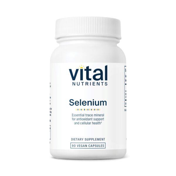 Version 1.0.0 Frasco de cápsulas Selenium Vital Nutrients