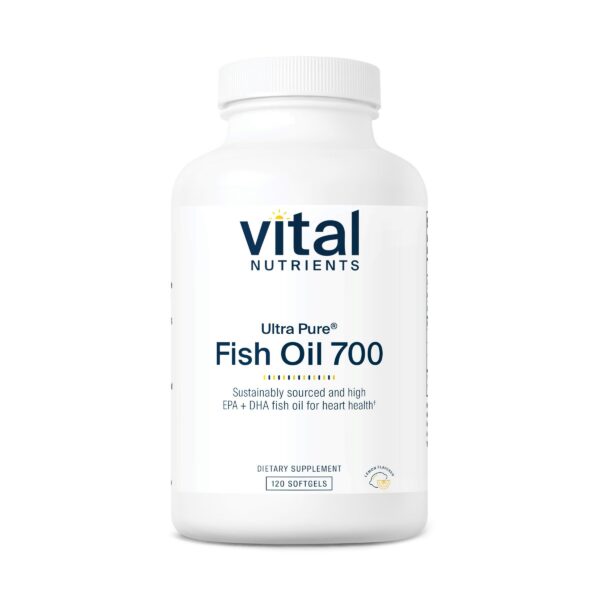 Frasco de Vital Nutrients Ultra Pure Fish Oil 700