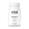 Version 1.0.0 Botella de Vital Nutrients vitamina A 7500mcg 100 cápsulas
